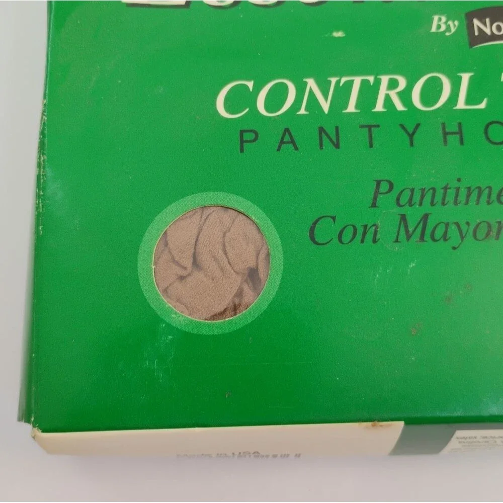No Nonsense Control Top Pantyhose Tan Sheer Toe Queen 3 One Pair NWT